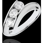 Bagues de fiançailles en or blanc de mariage Edenly Nid Précieux blanches en or blanc 18 carats pour femme en promo 
