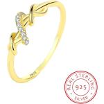 Bagues noeud pour la Saint-Valentin en or à motif papillons 18 carats look fashion pour femme 