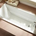 Baignoires rectangulaires blanches made in France 