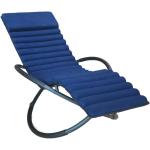 Chaises longues à bascule Keter bleus foncé en aluminium 
