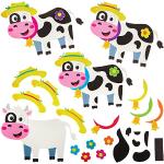 Loisirs créatifs Baker Ross en papier à motif vaches de 3 à 5 ans 