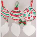 Baker Ross FX688 Formes de diffusion de couleurs pour les boules de Noël - Lot de 30, papier pour décoration de Noël