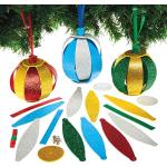 Baker Ross FX700 Kit de décoration de boules de Noël pailletées - Lot de 6, Décoration de Noël pour les enfants