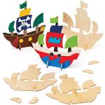 Puzzles en bois Baker Ross en bois à motif bateaux 