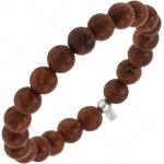 Bracelets marron en bois à perles en bois pour femme 
