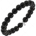 Bracelets noirs en ébène à perles en bois pour femme 
