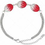 Bracelets roses en cristal indiens pour femme 