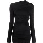 Robes de soirée longues de créateur Balenciaga noires en jersey à manches longues Taille XS pour femme 