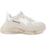 Chaussures de créateur Balenciaga Triple S blanches en cuir à bouts ronds Pointure 41 pour femme 