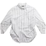 Chemises de créateur Balenciaga blancs cassés à rayures en coton mélangé rayées à manches trois-quart Taille XS pour femme 
