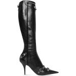 Chaussures montantes de créateur Balenciaga noires à franges à motif animaux à bouts pointus Pointure 41 pour femme 