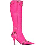 Bottines à talon aiguille de créateur Balenciaga roses à talons aiguilles à bouts pointus Pointure 41 pour femme en promo 