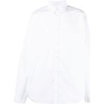 Chemises unies de créateur Balenciaga blanches à motif animaux éco-responsable à manches longues pour homme 
