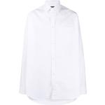 Chemises de créateur Balenciaga blanches à manches longues éco-responsable à manches longues classiques pour homme 