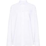 Chemises de créateur Balenciaga blanches en popeline à motif animaux à manches longues à manches longues Taille XS classiques pour femme 