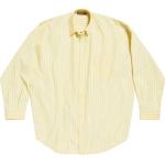 Chemises de créateur Balenciaga jaunes à rayures à motif animaux rayées à manches longues Taille XS classiques pour femme 