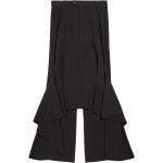 Jupes asymétriques de créateur Balenciaga noires patchwork en viscose mi-longues Taille XS classiques pour femme 