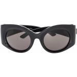 Balenciaga Eyewear lunettes de soleil Bold à monture ronde - Noir