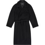 Manteaux en cachemire de créateur Balenciaga noirs éco-responsable à manches longues Taille XS pour femme 