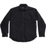 Chemises en jean de créateur Balenciaga noires à manches longues pour homme 