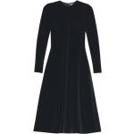 Robes de créateur Balenciaga noires en jersey à manches longues éco-responsable mi-longues à col rond Taille XS pour femme 