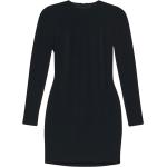 Robes de créateur Balenciaga noires à manches longues éco-responsable à manches longues à col rond Taille XS pour femme 