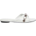 Sandales à talons de créateur Balenciaga blanches en cuir éco-responsable à bouts ouverts Pointure 41 pour femme en promo 