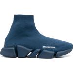 Baskets montantes de créateur Balenciaga Speed bleu marine en caoutchouc éco-responsable Pointure 41 look casual pour homme 