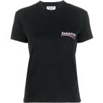T-shirts à imprimés de créateur Balenciaga noirs en jersey à motif animaux à manches courtes à col rond pour femme 