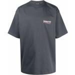 T-shirts à imprimés de créateur Balenciaga gris en jersey bio à manches courtes pour homme 
