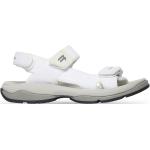 Sandales de créateur Balenciaga blanches en caoutchouc éco-responsable à bouts ouverts à scratchs Pointure 41 pour homme 