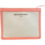 Sacs de luxe de créateur Balenciaga beiges en toile seconde main look chic pour femme 