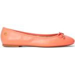 Ballerines de créateur Ralph Lauren orange corail en cuir Nappa en cuir Pointure 39 look casual pour femme 