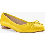 Ballerines Blancheporte jaunes en cuir en cuir Pointure 38 look casual pour femme en promo 