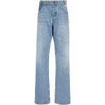 Jeans taille haute de créateur Balmain bleues claires W32 L29 pour homme en promo 