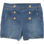 Shorts taille haute Balmain bleus en denim à motif lions de créateur Taille 12 ans pour fille de la boutique en ligne Miinto.fr avec livraison gratuite 