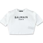 T-shirts à col rond Balmain blancs à logo à clous de créateur Taille 10 ans look fashion pour fille de la boutique en ligne Miinto.fr avec livraison gratuite 