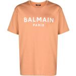 T-shirts à imprimés de créateur Balmain camel à manches courtes pour homme en promo 