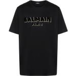 T-shirts à imprimés de créateur Balmain noirs à manches courtes à col rond pour homme 