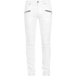 Jeans slim de créateur Balmain blancs stretch W33 L28 