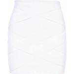 Minijupes de créateur Balmain blanches en viscose minis Taille XS pour femme en promo 
