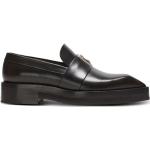 Chaussures casual de créateur Balmain noires en caoutchouc à bouts pointus Pointure 41 look casual pour homme 