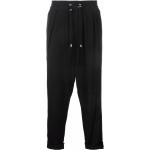 Pantalons taille élastique de créateur Balmain noirs en viscose Taille 3 XL W46 pour homme en promo 