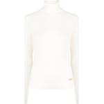 Pulls en laine de créateur Balmain blanc d'ivoire à manches longues à col roulé Taille XS pour femme en promo 