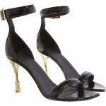 Balmain Sandales, Moneta Sandals Patent Leather en noir - pour dames