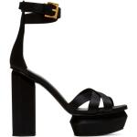 Sandales à talons de créateur Balmain noires Pointure 41 look fashion pour femme 