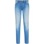 Jeans slim de créateur Balmain bleus délavés W32 L36 pour homme en promo 