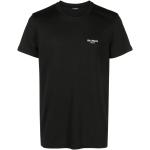 T-shirts col rond de créateur Balmain noirs à manches courtes à col rond Taille XXL look casual pour homme 