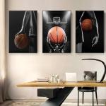 Affiches à motif basketball modernes 