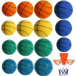 Ballons de basketball bleues foncé en cuir synthétique 